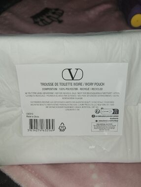 Valentino Ivory Toiletry Pouch - Ivory